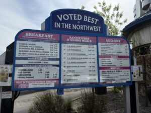 Frugal Burger Kalispell South Menu