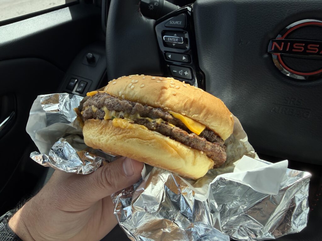Frugal Burger Double Cheeseburger